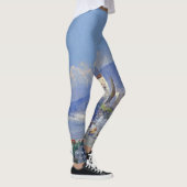 Capri Italy Flowers Ocean All Over Print Leggings (Rechts)