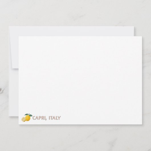 Capri Italy Lemons Mediterranean Island Retro (Achterkant)