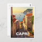 Capri Italy Travel Briefkaart (Voorkant / Achterkant)