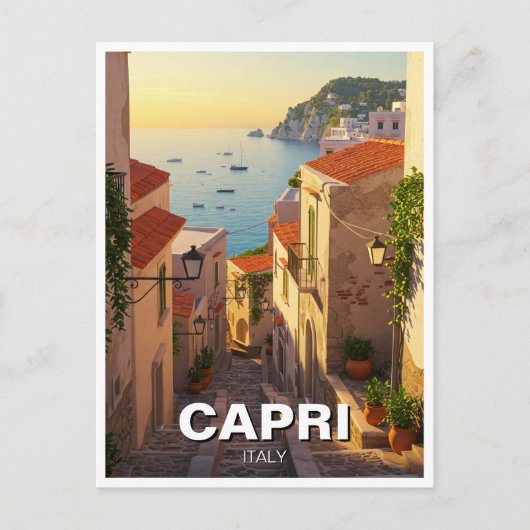 Capri Italy Travel Briefkaart (Voorkant)