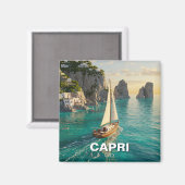 Capri Italy Travel Magneet (Voorkant / Achterkant)