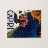 Capri Italy Travel Schilderachtig Illustratie Legpuzzel (Horizontaal)