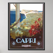 Capri Italy Vintage Poster Print (Voorkant)