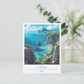 Capri Italy Vintage Travel Briefkaart (Staand voorkant)