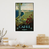 Capri Italy Vintage Travel Poster (Keuken)