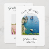 Capri Italy Wedding Save the Date Kaart (Voorkant / Achterkant)