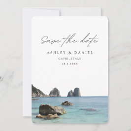 Capri Italy Wedding Save the Date Kaart