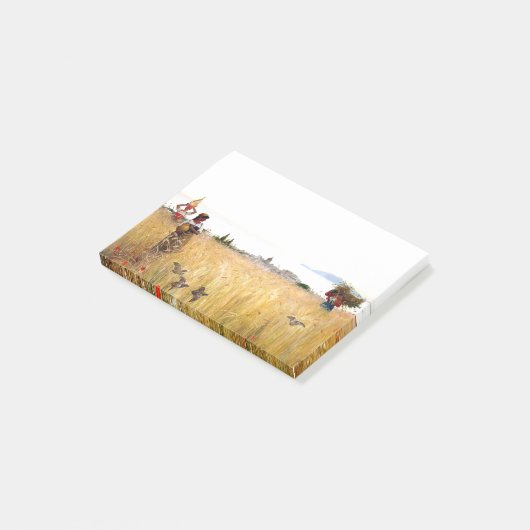 Capri Italy Women Fields Birds Post-it Notes (Schuin)