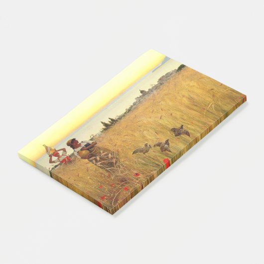 Capri Italy Women Wheat Fields Birds Post-it Notes (Schuin)