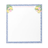  Capri Lemons Blue Tiles | van de bureau van Notitieblok (Voorkant)