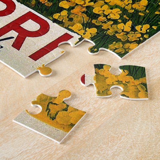  Capri L'Isola del Sole Italië Kunstschilder Legpuzzel (Zijkant)