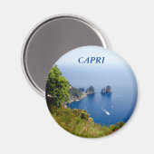Capri magneet met Faraglioni rotsen (Voorkant / Achterkant)