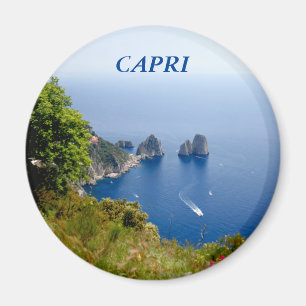 Capri magneet met Faraglioni rotsen