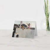 Capri Meisje op een dak van John Singer Sargent Bedankkaart (Voorkant)