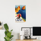 CAPRI NAPLES ITALIË Travel Poster  Art Deco (Thuiskantoor)