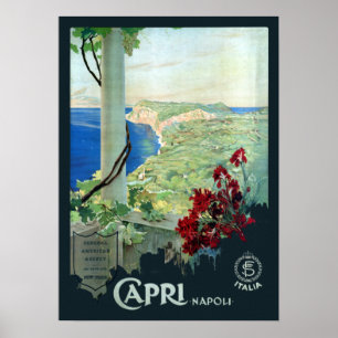 Capri Napoli Italië Reis Poster