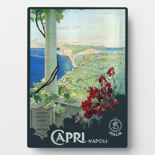 Capri Napoli Italië Reisposter Fotoplaat (voorkant)
