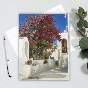 Capri - Oleanders in bloom, Peder Severin Krøyer Briefkaart
