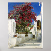 Capri - Oleanders in bloom, Peder Severin Krøyer Poster (Voorkant)