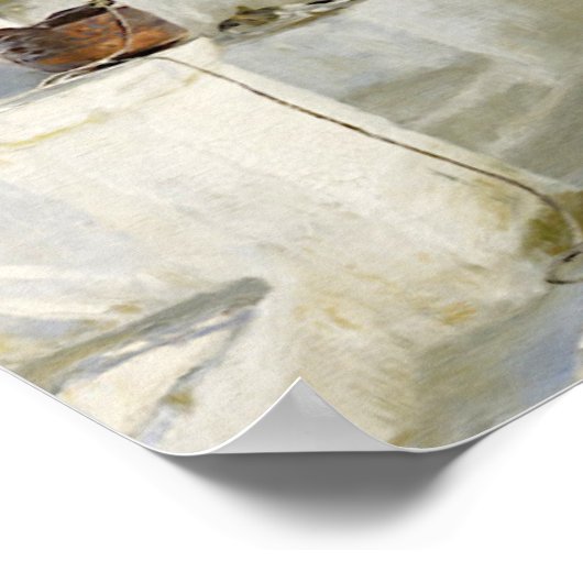 Capri - Oleanders in bloom, Peder Severin Krøyer Poster (Hoek)