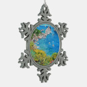 Capri - Pewter Snowflake Ornament (Links)