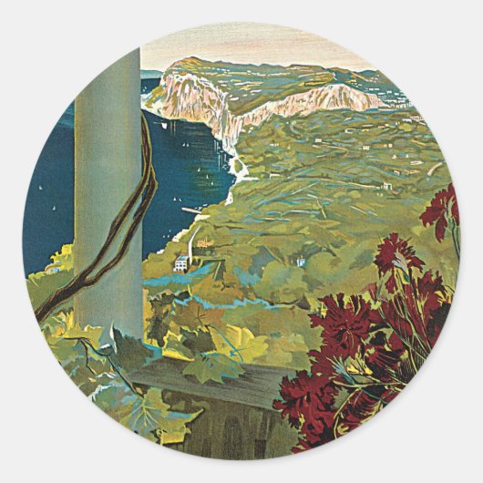 Capri Ronde Sticker (Voorkant)