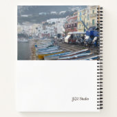 Capri Shoreline Photo Large Spiral Notitieboek (Achterkant)