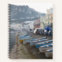 Capri Shoreline Photo Large Spiral Notitieboek