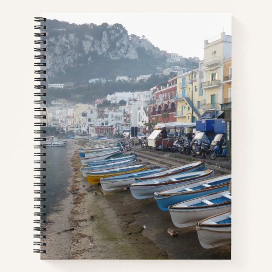 Capri Shoreline Photo Large Spiral Notitieboek (Voorkant)