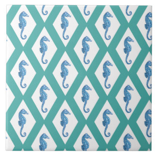 Capri Turquoise Argyle Ceramic Tile Tegeltje