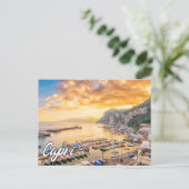Capri, Tyrrheens Zee, Italië Feestdagenkaart (Staand voorkant)