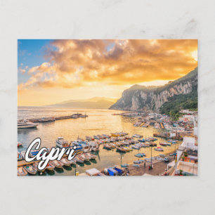 Capri, Tyrrheens Zee, Italië Feestdagenkaart