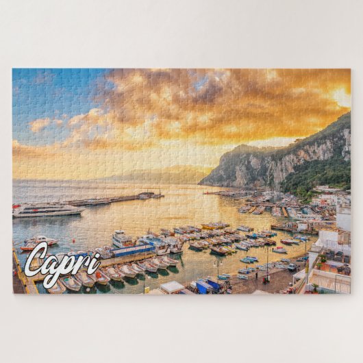 Capri, Tyrrheens Zee, Italië Legpuzzel (Horizontaal)