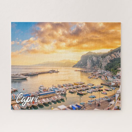 Capri, Tyrrheens Zee, Italië Legpuzzel (Horizontaal)