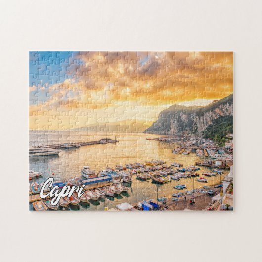 Capri, Tyrrheens Zee, Italië Legpuzzel (Horizontaal)