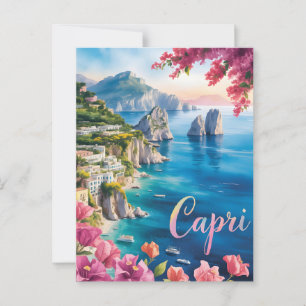 Capri-waterverf Briefkaart