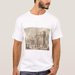 Capriccio met een Romeinse triomfboog T-shirt
