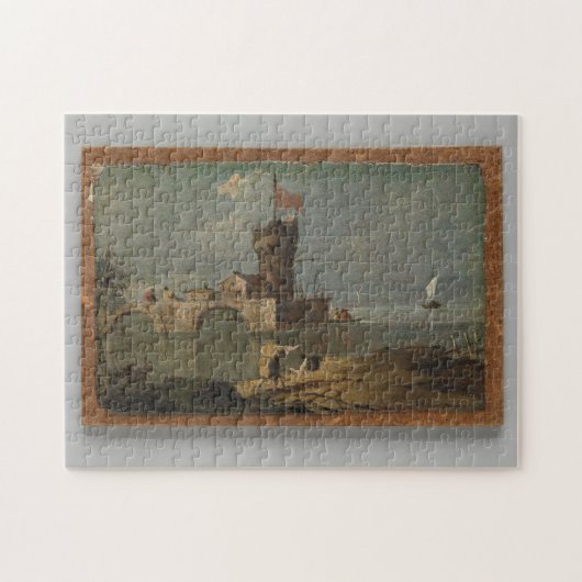 Capriccio met fijne kunst van de Cirkeltoren Legpuzzel (Horizontaal)