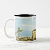 Capriccio met Motifs uit Padua, c.1756 Tweekleurige Koffiemok (Links)