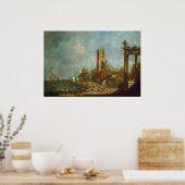 Capriccio of a Harbour Poster (Keuken)