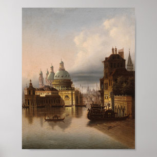 Capriccio, Venetië   Johann Wilhelm Jankowsky Poster