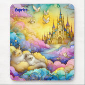 CAPRICE ~ Crystal Castle Clouds Kittens ~ Mousepad Muismat (Voorkant)