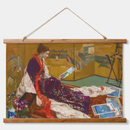 Caprice in de Paarse en de goudhoutsector Hangend Wandkleed