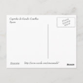Capricho de Gaudi.Comillas Briefkaart (Achterkant)