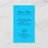 capricieuze Blauwe Bakkerij Cupcake Visitekaartje (Achterkant)