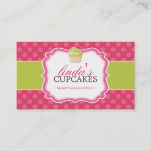 Capricieuze en Leuke Visitekaartjes Cupcake