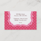 Capricieuze en Leuke Visitekaartjes Cupcake (Achterkant)