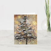 Capricieuze Kerstboom Notecard Feestdagen Kaart (Voorkant)