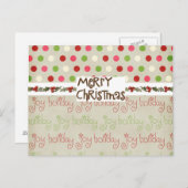 Capricieuze Kerstkaart Feestdagenkaart (Voorkant / Achterkant)