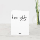 Capricieuze Stad Notecards door Karen Fields Kaart (Achterkant)
